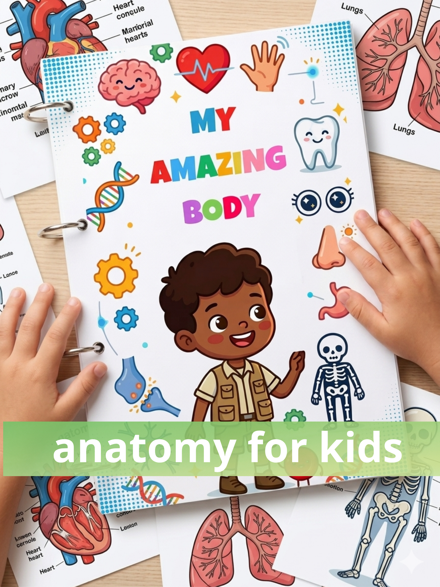 Human Anatomy Activity Book for Kids - MedPrintablesShop